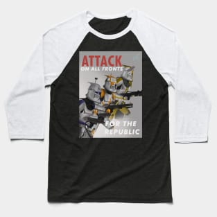 Attack on All Fronts Baseball T-Shirt